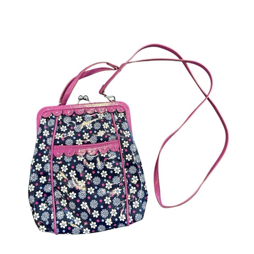 Vera Bradley Frill Crossbody - Sugar & Spice Boysenberry with Removable Strap